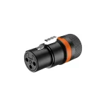 LX3F - Low profile rotatable XLR female