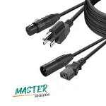 MPSAF15 - Professional power and audio hybrid cable