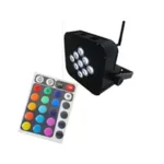 Wireless DMX&IR Remote Control&Battery Power 9*18W(RGBWAP 6 in 1) LED Par Light